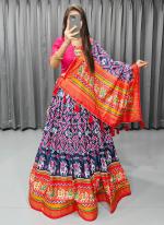 Tussar Silk Multi Colour Traditional Wear Printed Lehenga Choli